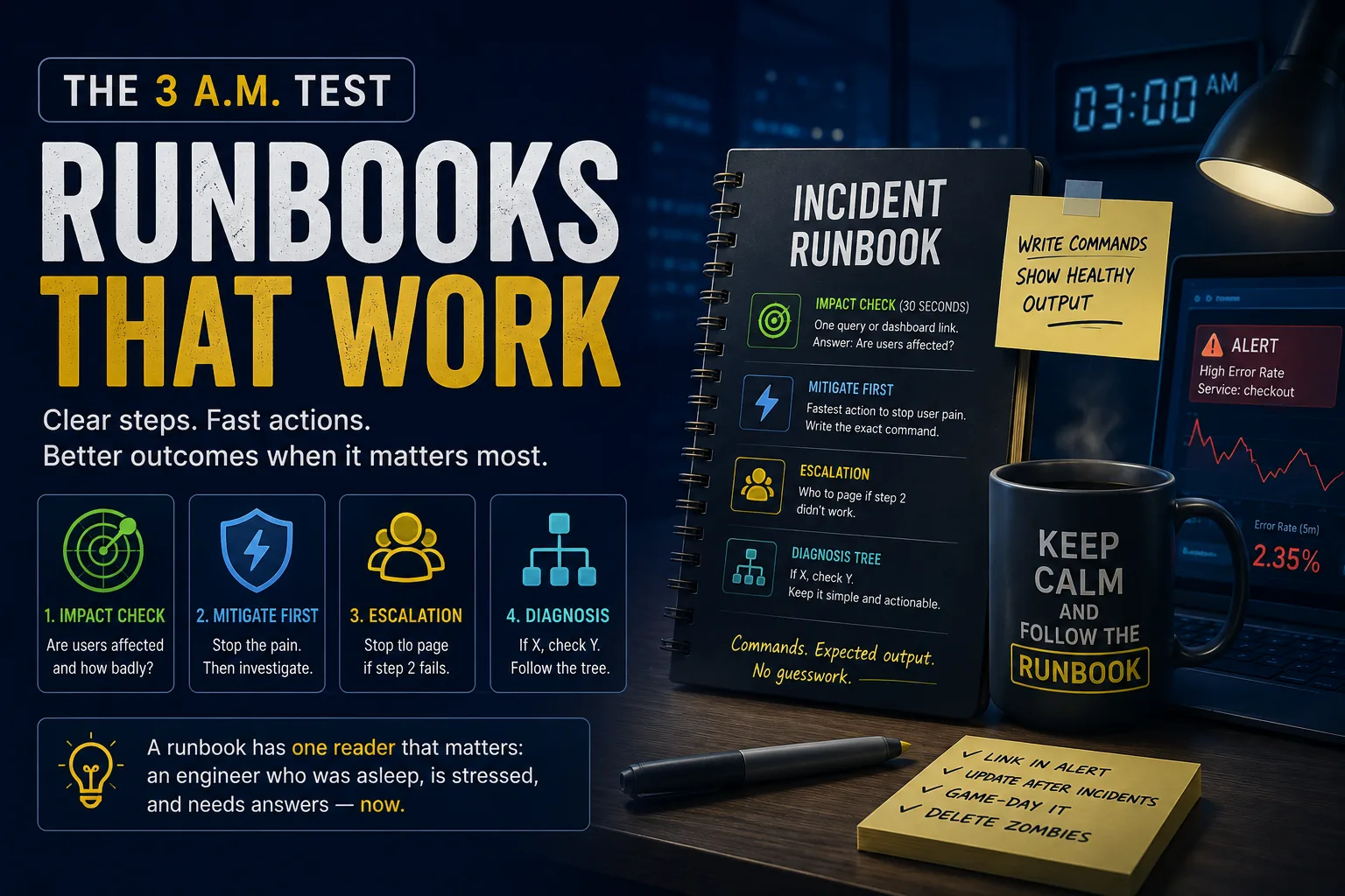 Incident Runbooks People Actually Use During an Outage